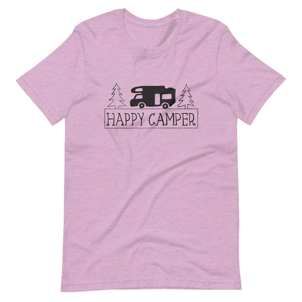 Miniatura: Camiseta unisex de manga corta Happy Camper Bella Canvas 3001