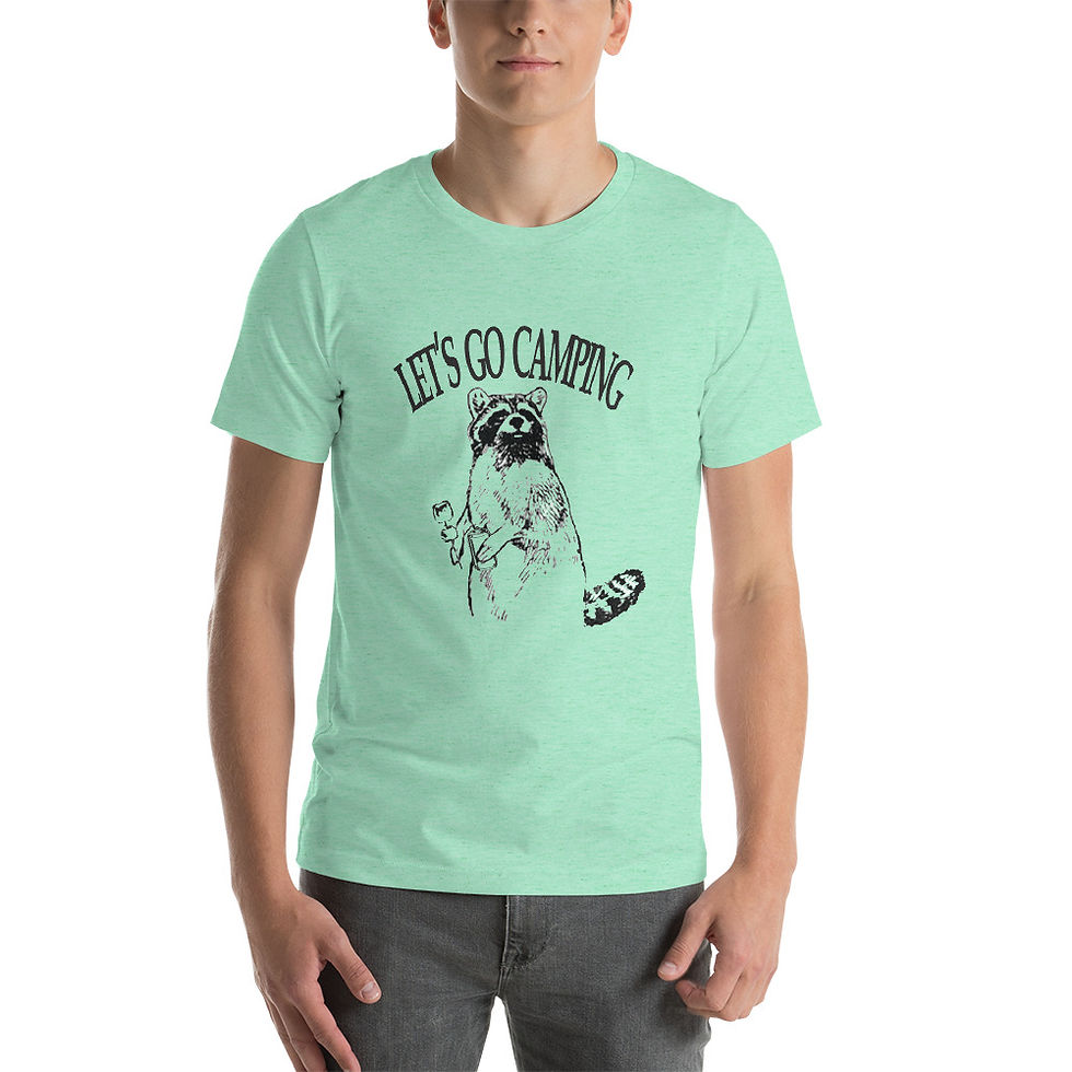 Miniatura: Vamos a acampar Bella Canvas 3001 camiseta unisex de manga corta