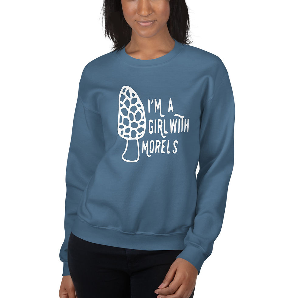 Miniatura: Soy una chica con Morels Gildan sudadera unisex