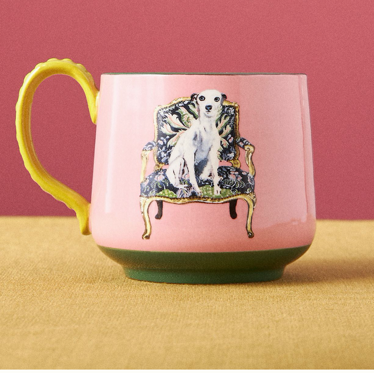 Anthropologie Mug - Hand Painted
