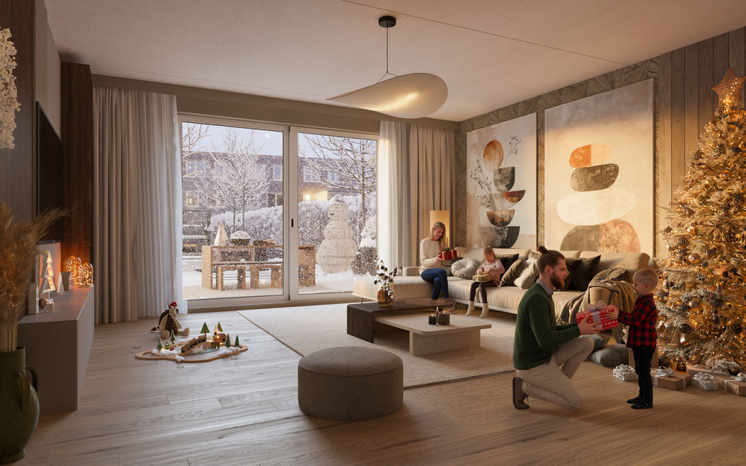 Gezellig interieur van de Groene warande fase 2 Kerst impressie