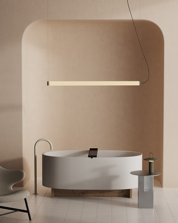 beam bathtub designed for ex.t by sans nom studio