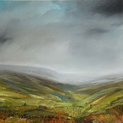 Misty Morning Walk Towards The Valley