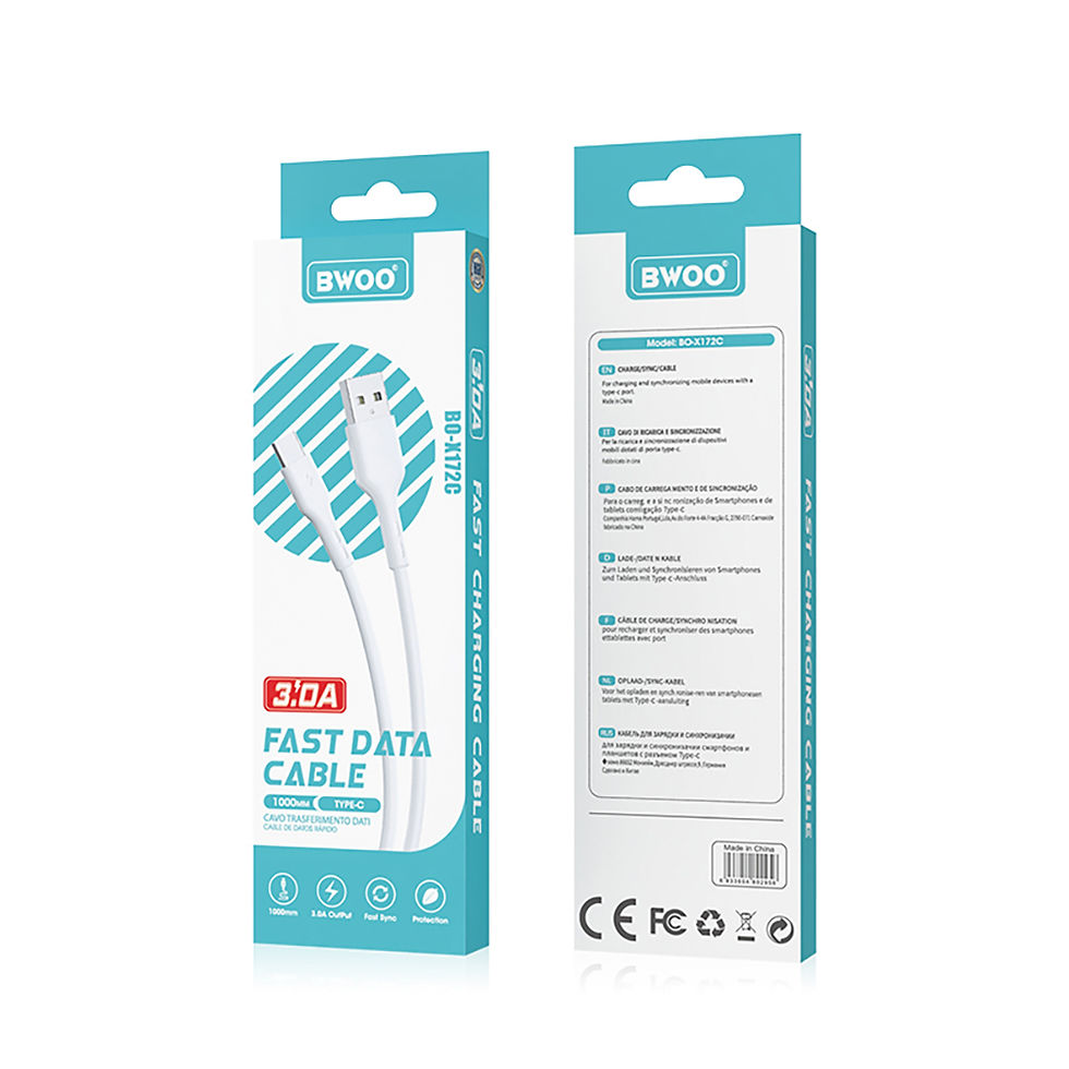Thumbnail: USB Cable Type  C 1m 3A White BO-X172C