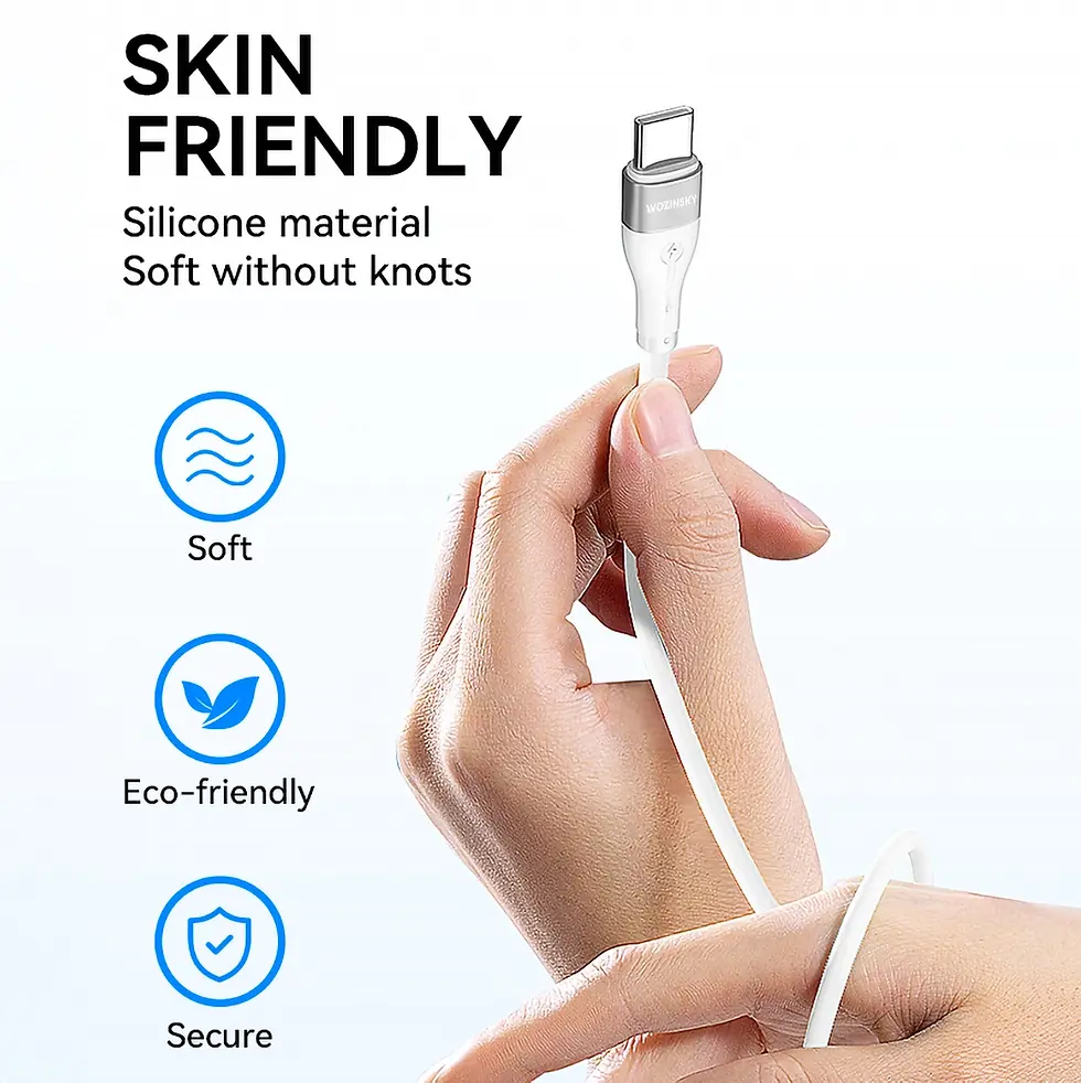 Thumbnail: Usb Cabel Type C to Type C 65W 1M White Wozinsky WSTCC1