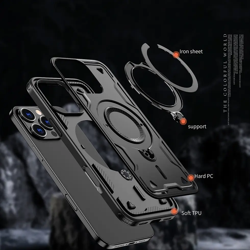 Thumbnail: Futrola iPhone 15 Military Grade Drop-Proof Mag Safe Silver