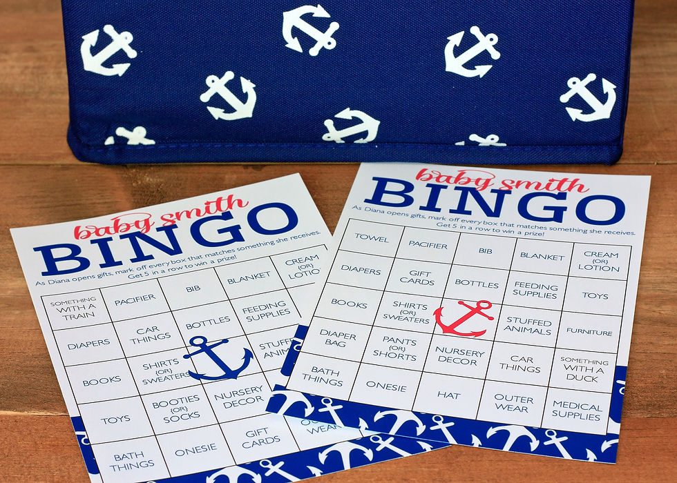 Baby Shower Bingo
