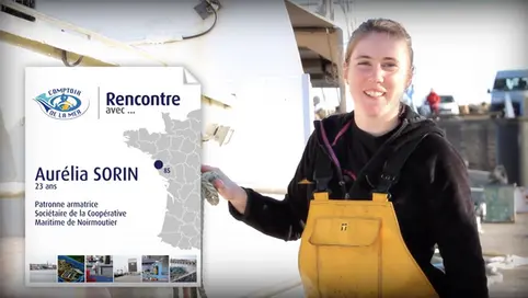 Portrait d’Aurélia Sorin, jeune patronne de pêche à Noirmoutier, nouveau visage du Comptoir de la mer