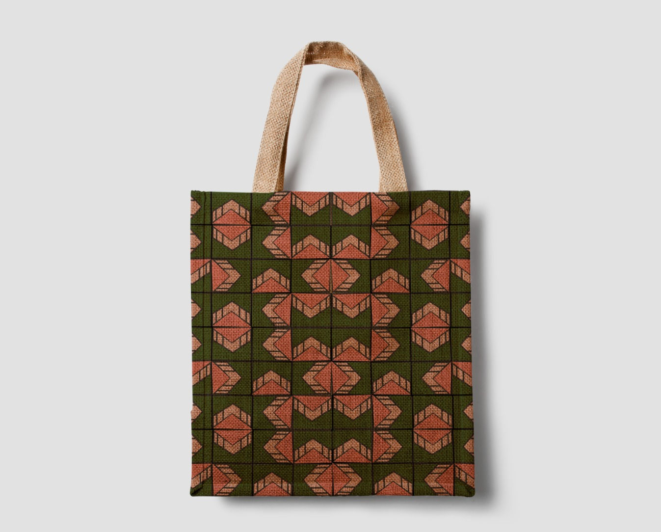 Kids geometric eco bag