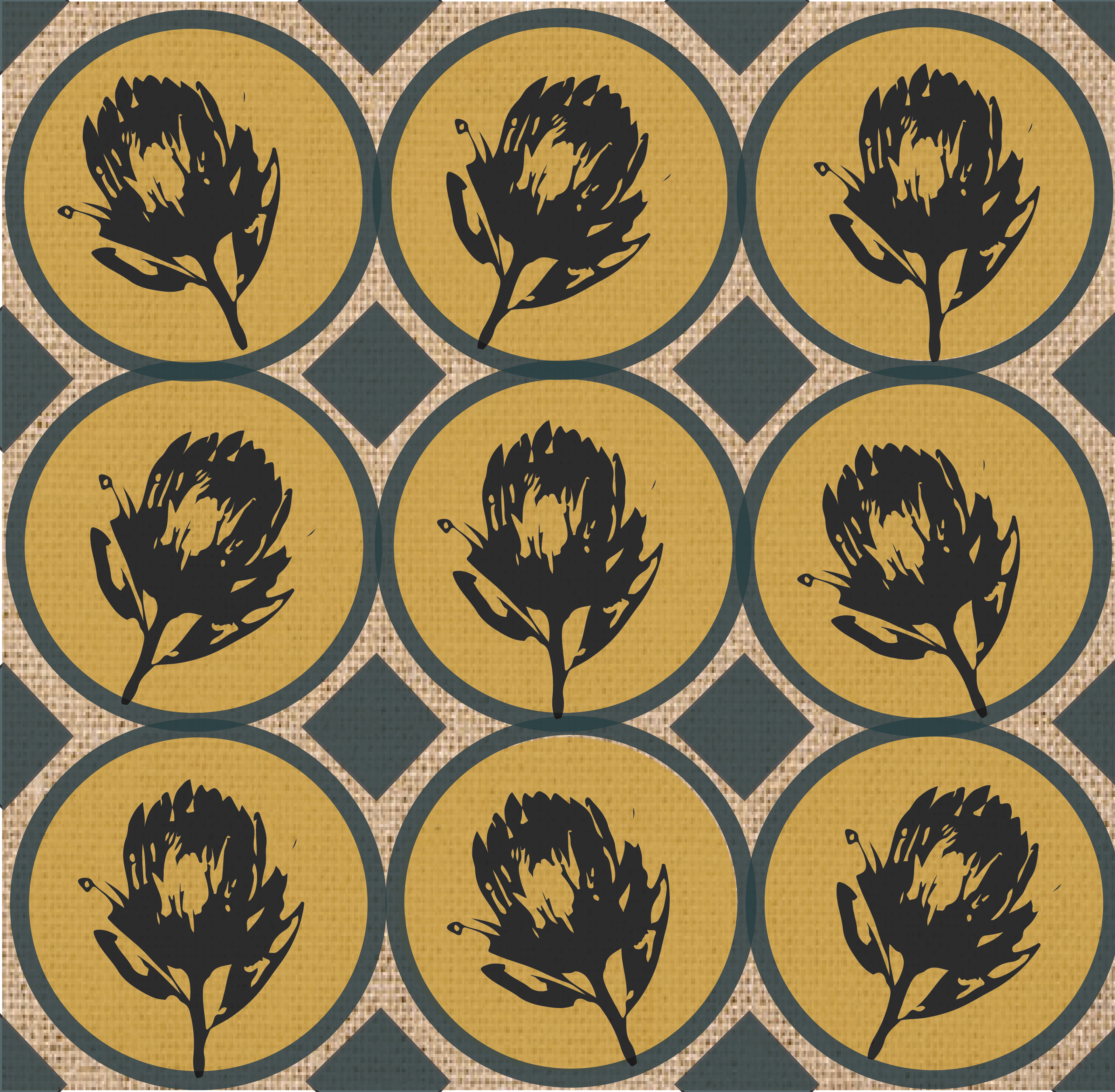 Fauna and flora protea 2 Fabric