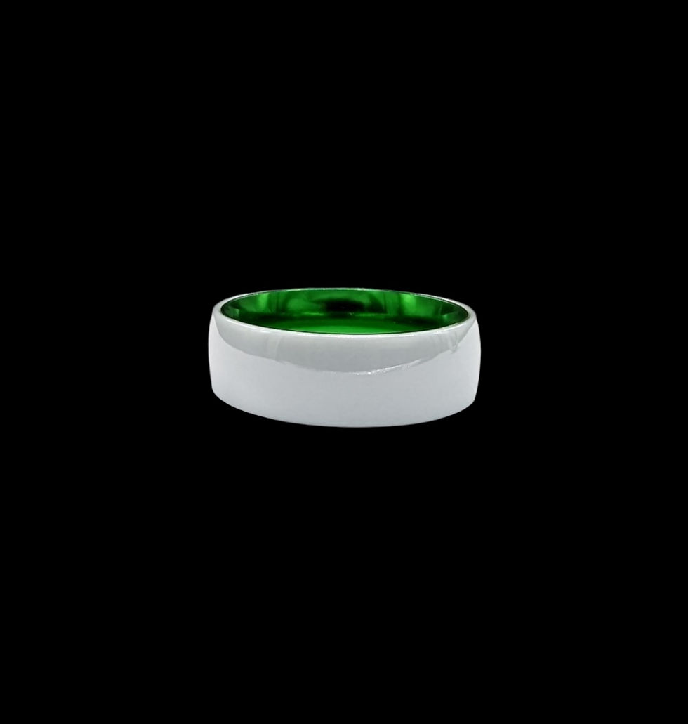 Thumbnail: THE CZECH - Ceramic X Anodized Aluminum Men's Wedding Ring Band
