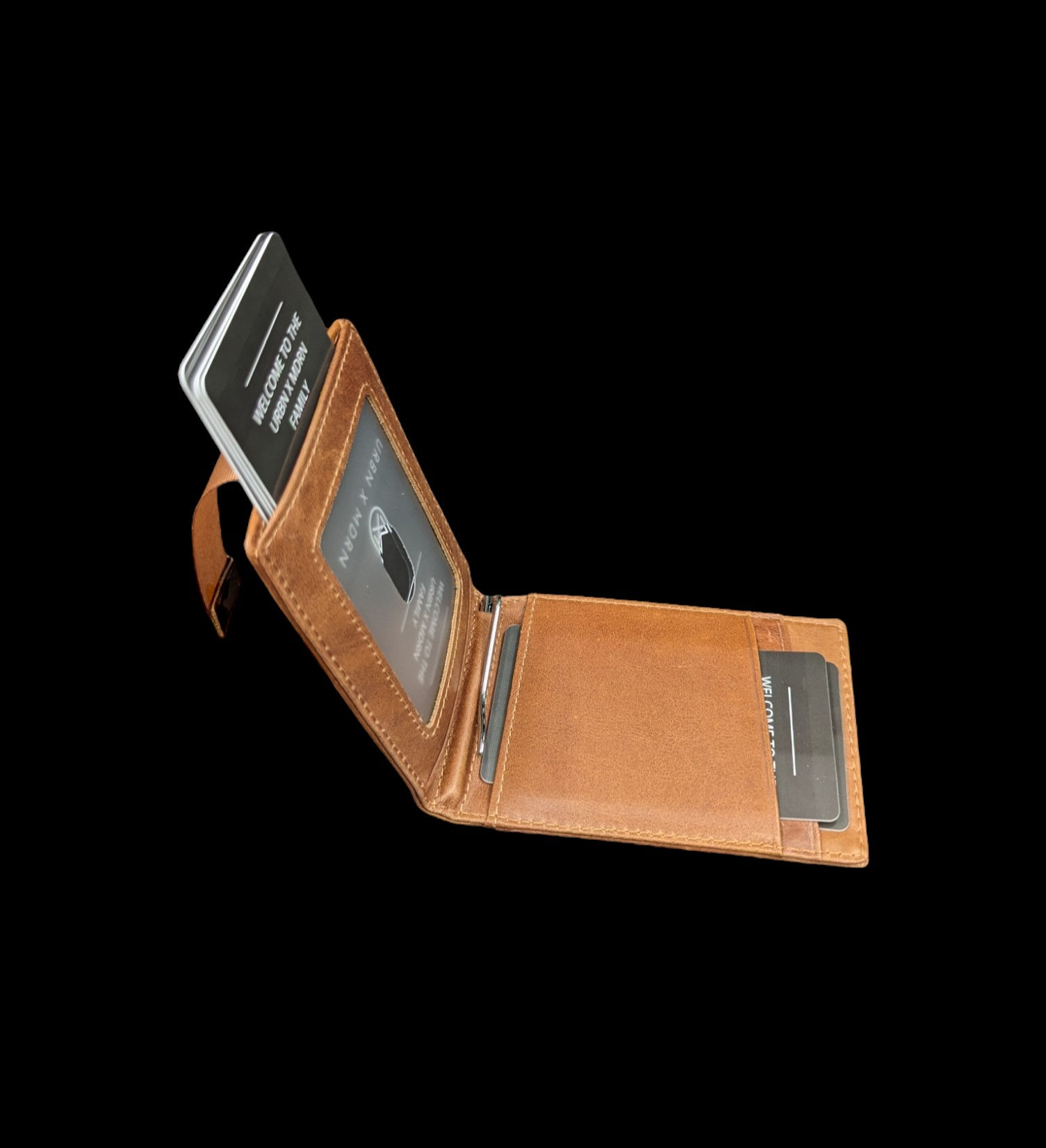 GRIFFIN - Top Grain Leather Hybrid Wallet - Tan