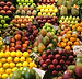 Exhibición de frutas coloridas