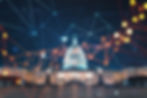 Front view, Capitol dome building at night, Washington DC, USA. Illuminated Home of Congre