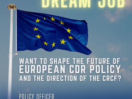 🤩 Dream job alert: want to shape the future of European CDR policy?