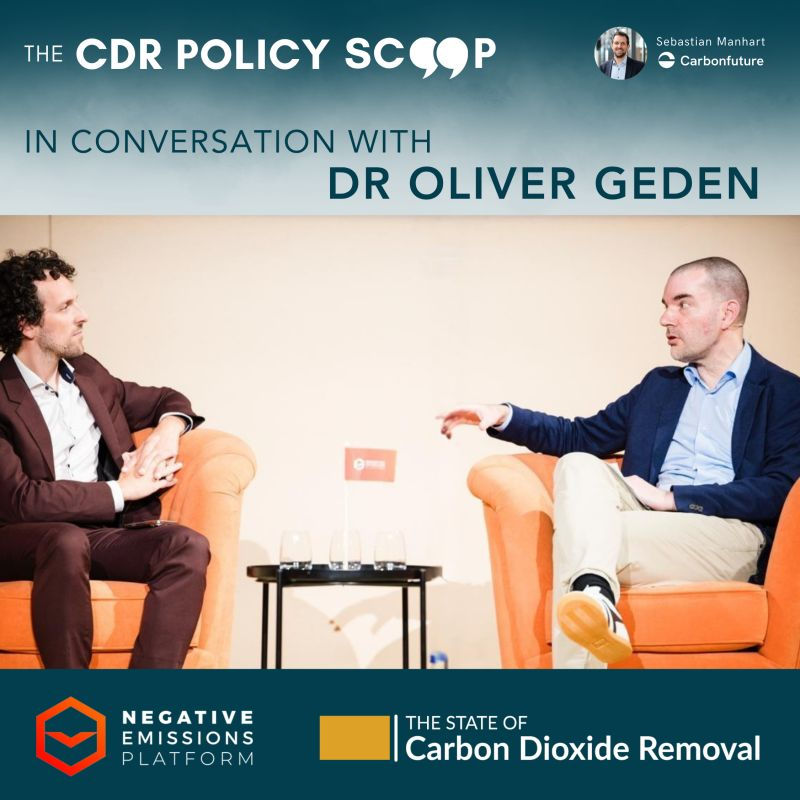 šØ The State of CDR Policy in 30 minutes - with Oliver Geden
