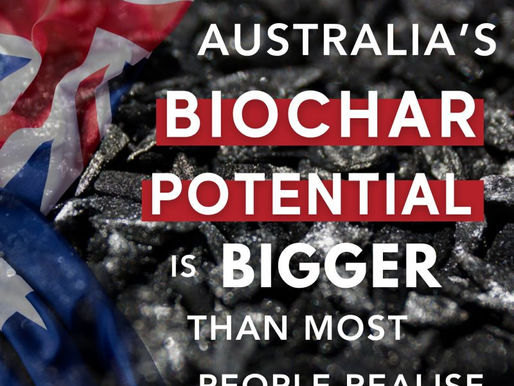 🇦🇺 Australia's biochar potential is bigger than most people realise.