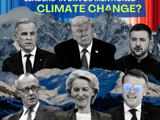 🌍 Guess how many times world leaders in Davos mentioned climate change?
