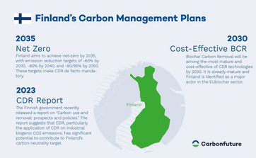 🇫🇮 This week’s carbon management EU country spotlight: Finland 🇫🇮