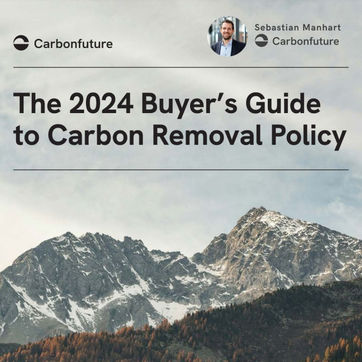 👀 The 2024 Buyer’s Guide to Carbon Removal Policy is out! 👀