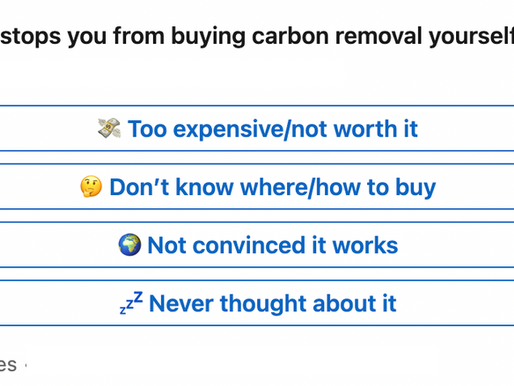 🙋 Carbon removal isn’t just for governments and corporates.