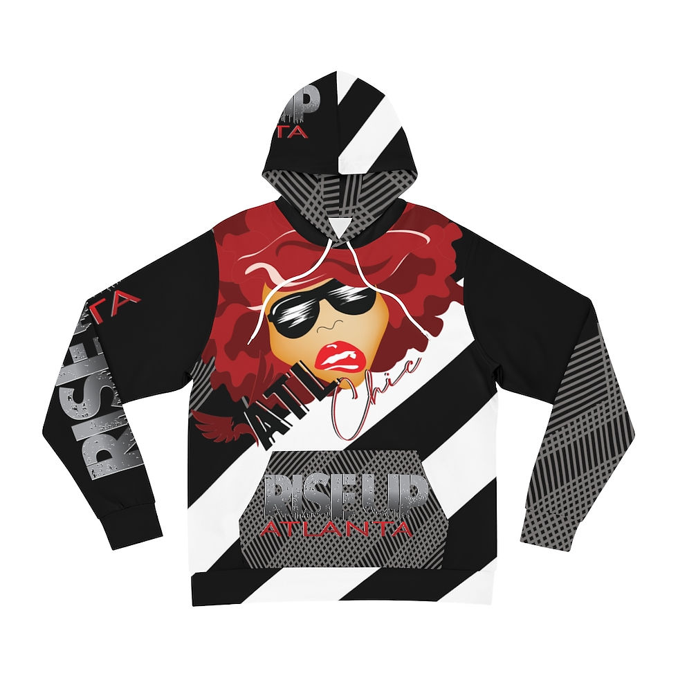 ATL Chic Striped Hoodie