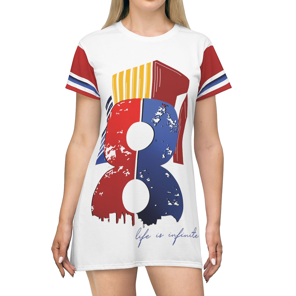 Life is Infinite Tshirt Dress
