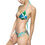 Thumbnail: Women's Aqua Camo Striped  Bikini Swimsuit
