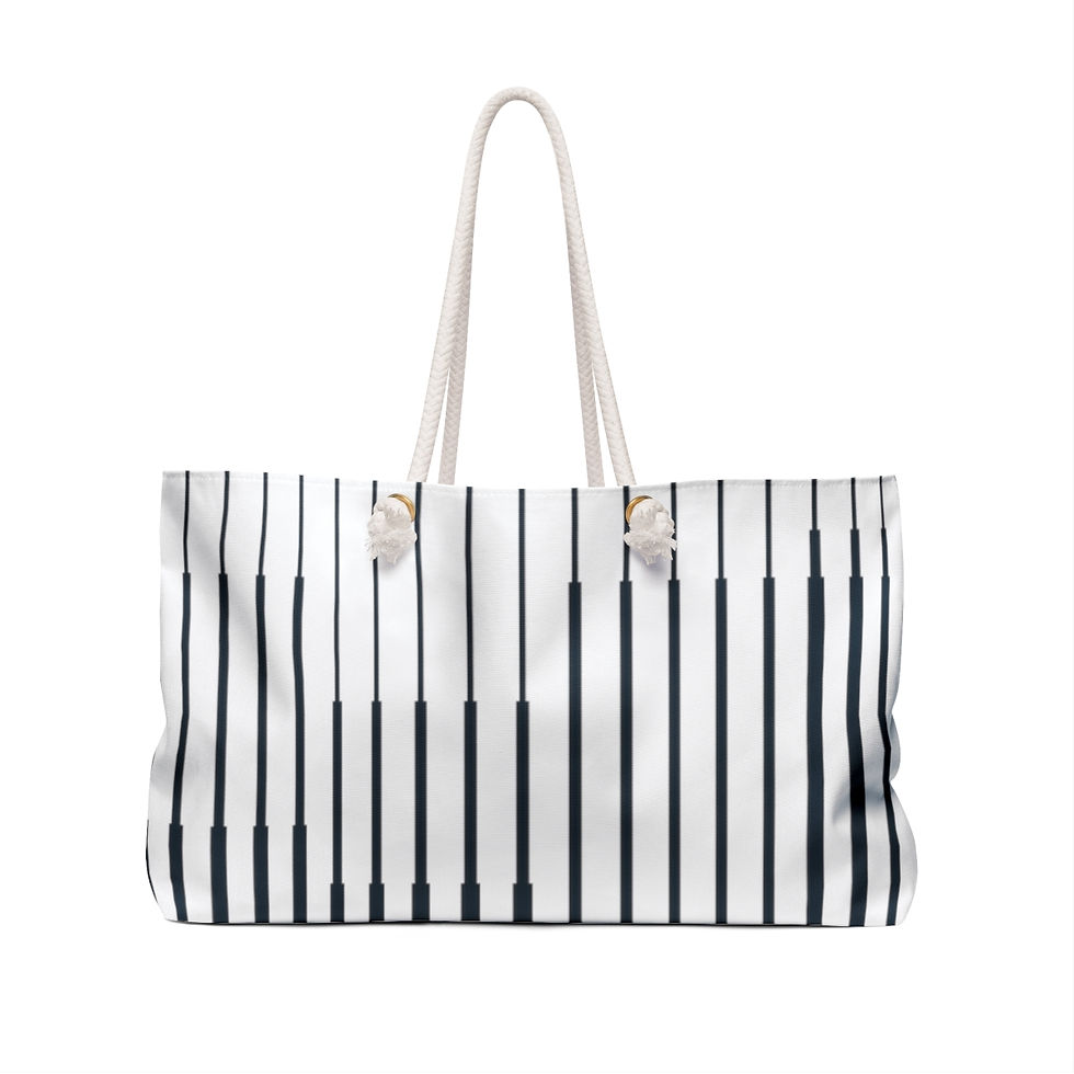 Strip Striped Weekender Bag
