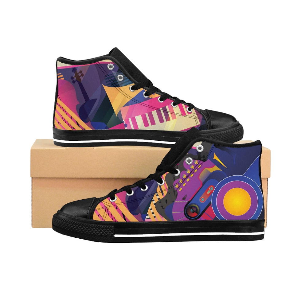 Jazz Fest Men's High-top Sneakers
