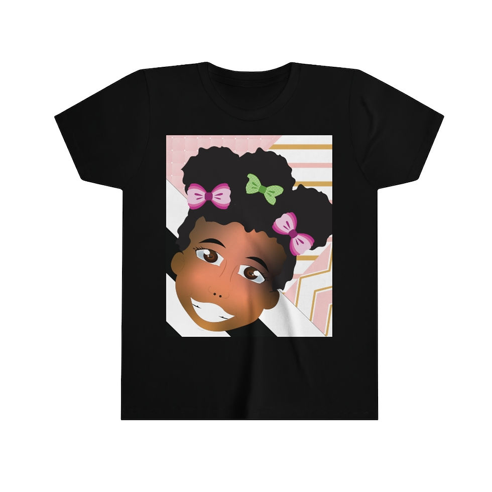 Beautiful Brown Girl Youth Sleeve Tee