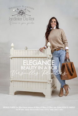 versailles planters Jardinier du Roi cream color Chateau de Chantilly, size 100cm