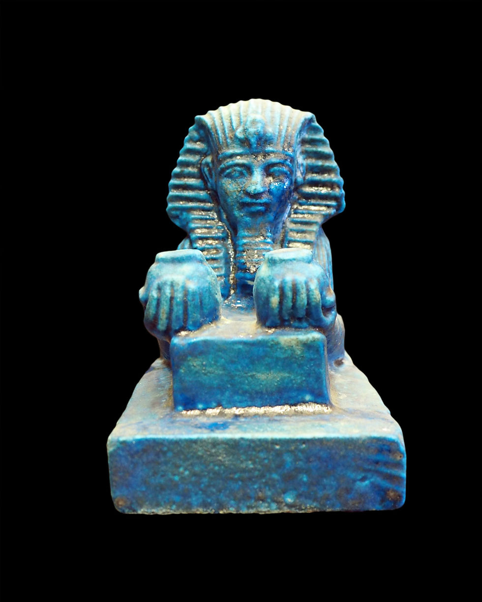 Thumbnail: Faience sphinx or Amenhotep III