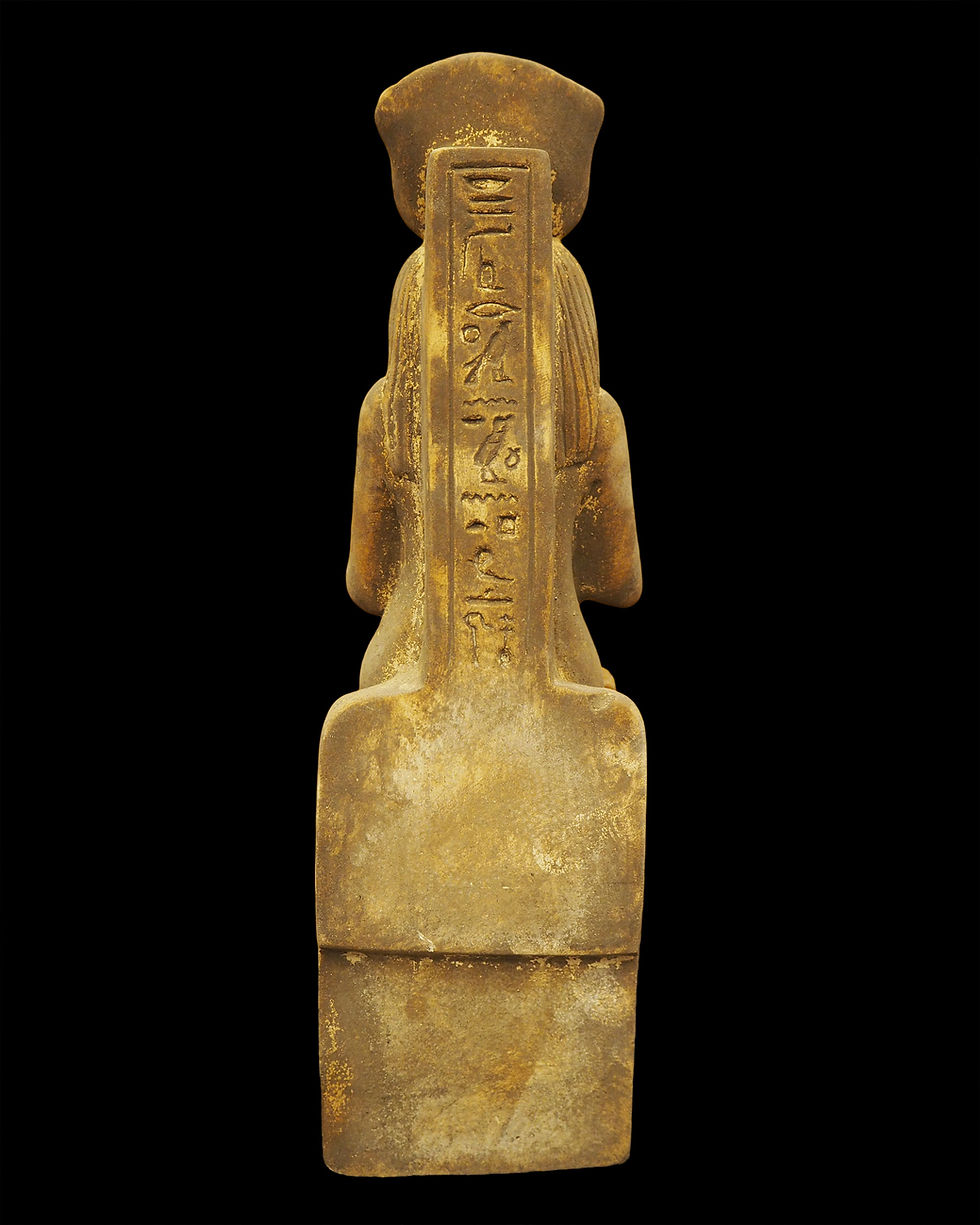 Thumbnail: Egyptian limestone seated Isis