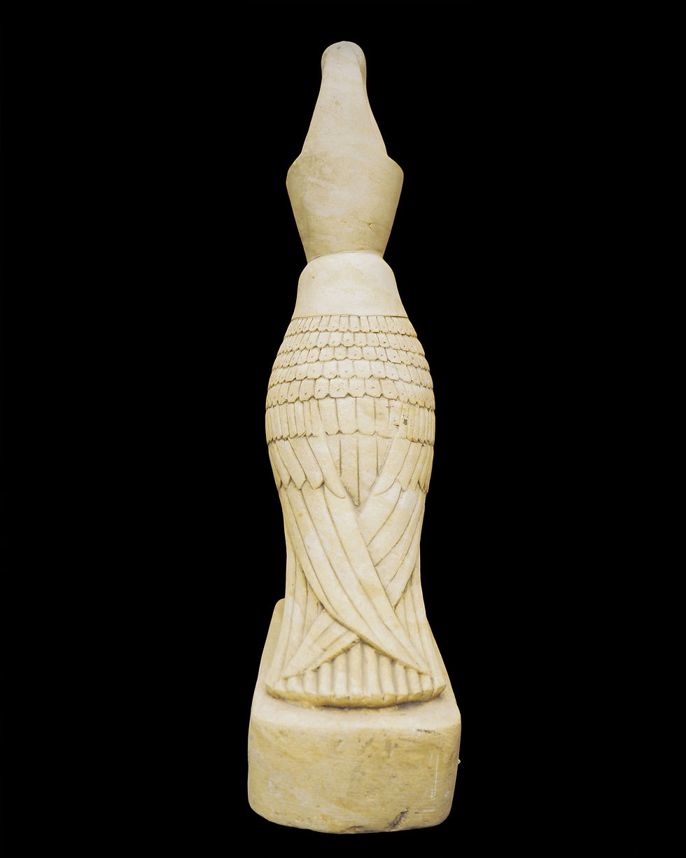 Thumbnail: Egyptian limestone Horus falcon