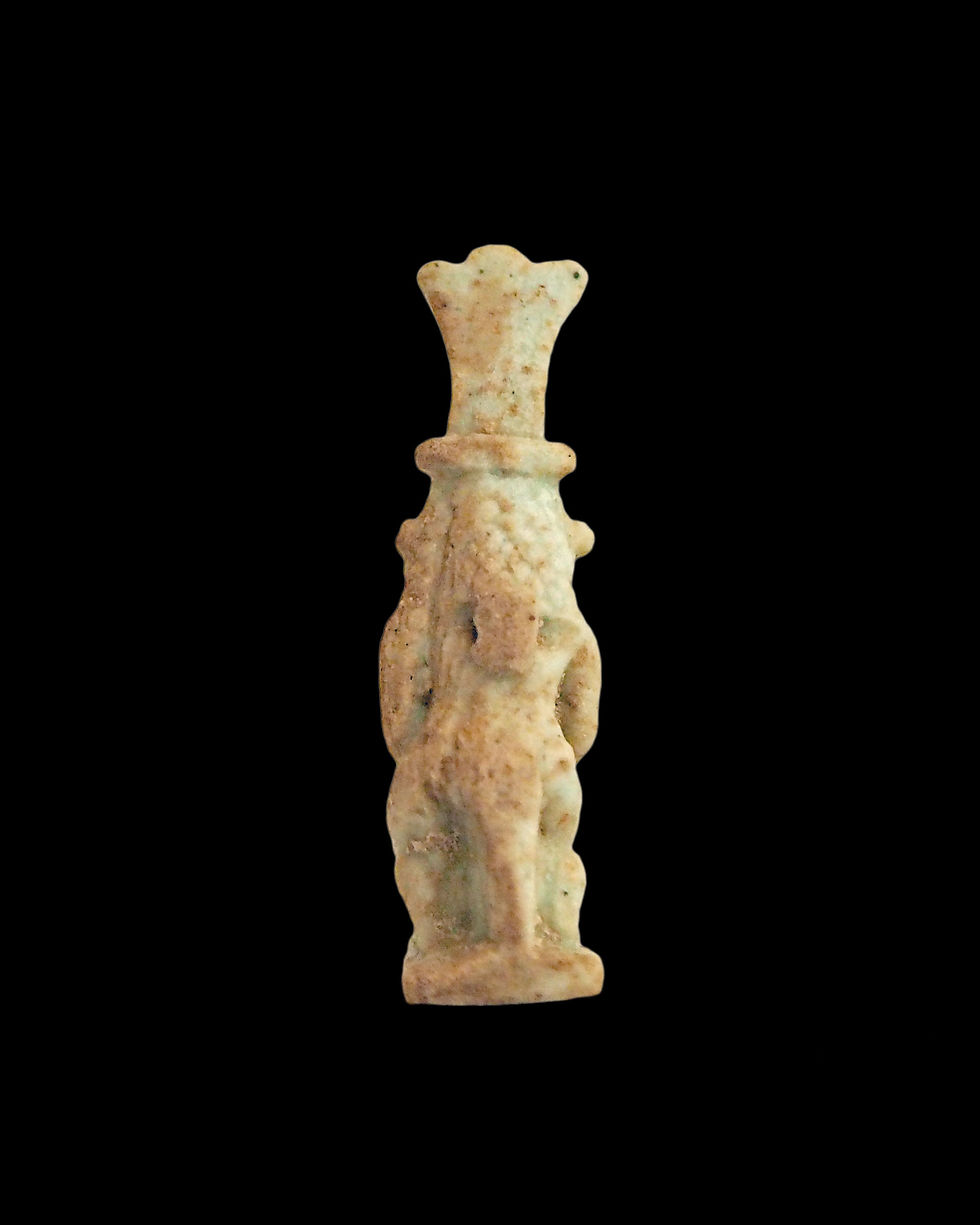 Thumbnail: Faience Bes amulet