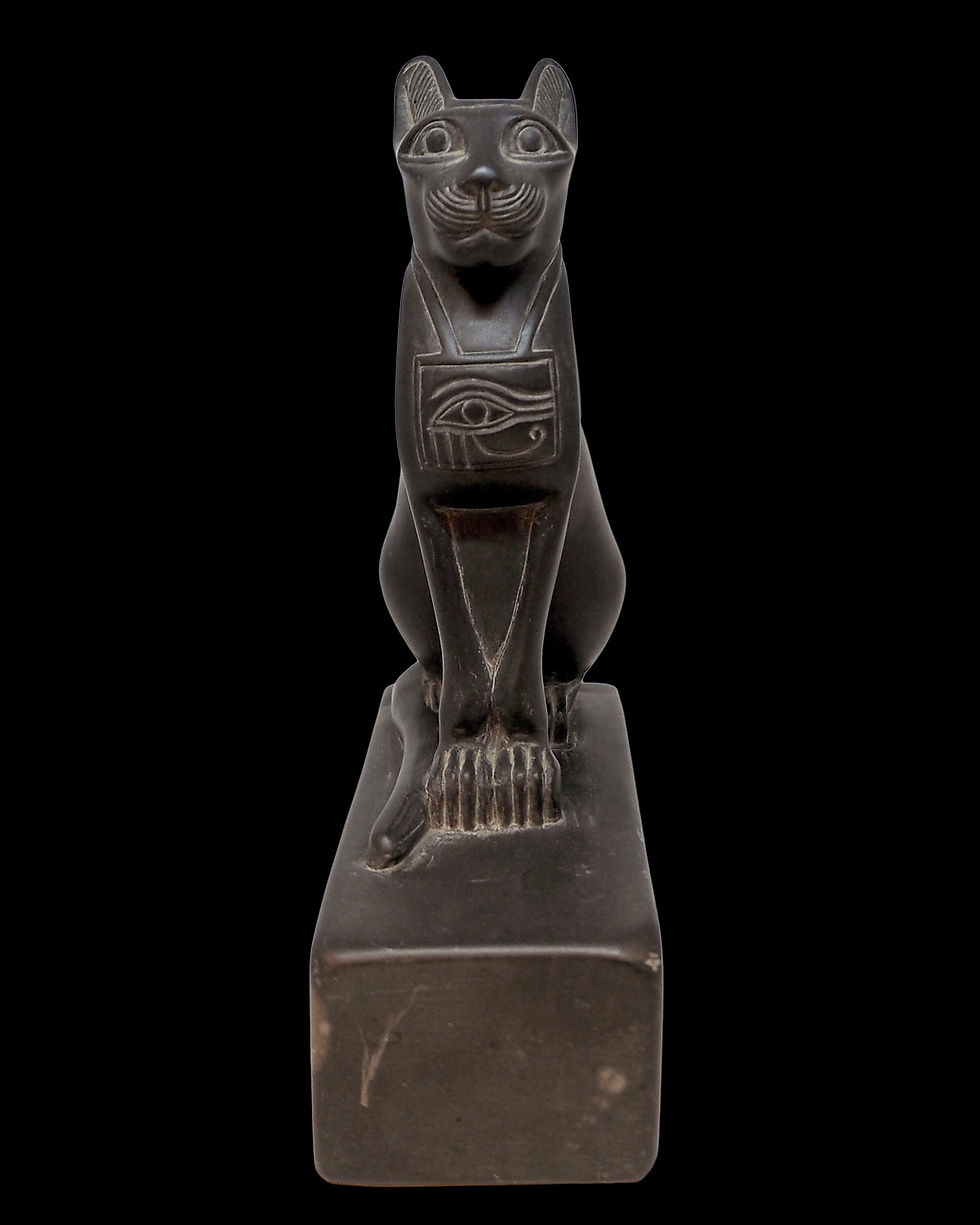 Thumbnail: Egyptian basalt Bastet