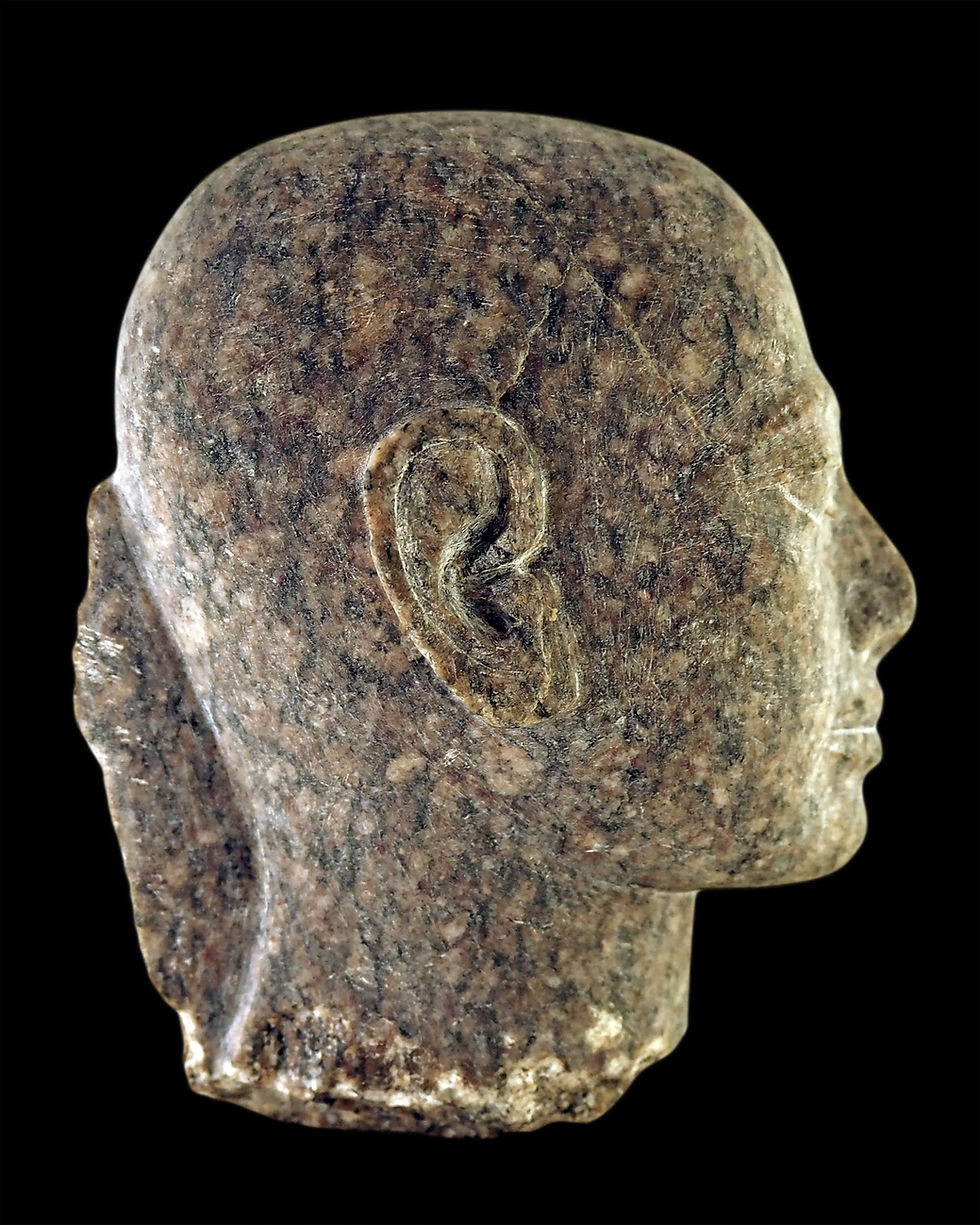 Thumbnail: Egyptian granite head of a priest