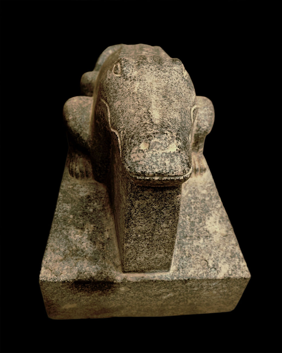 Thumbnail: Large granite crocodile Sobek