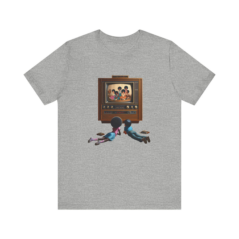 Thumbnail: Retro TV Movie Night Tee - Nostalgic 