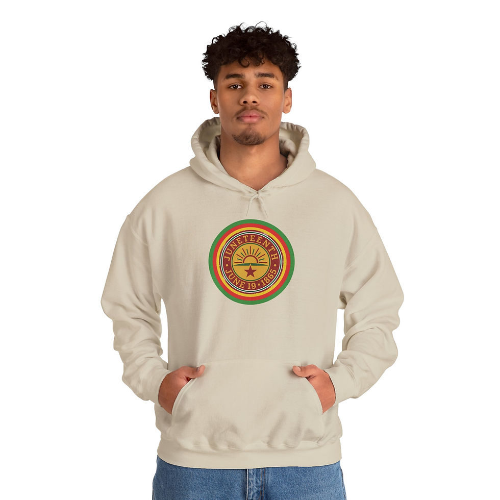 Thumbnail: Juneteenth Retro Seal Hoodie – Juneteenth 1865 Commemorative Pullover