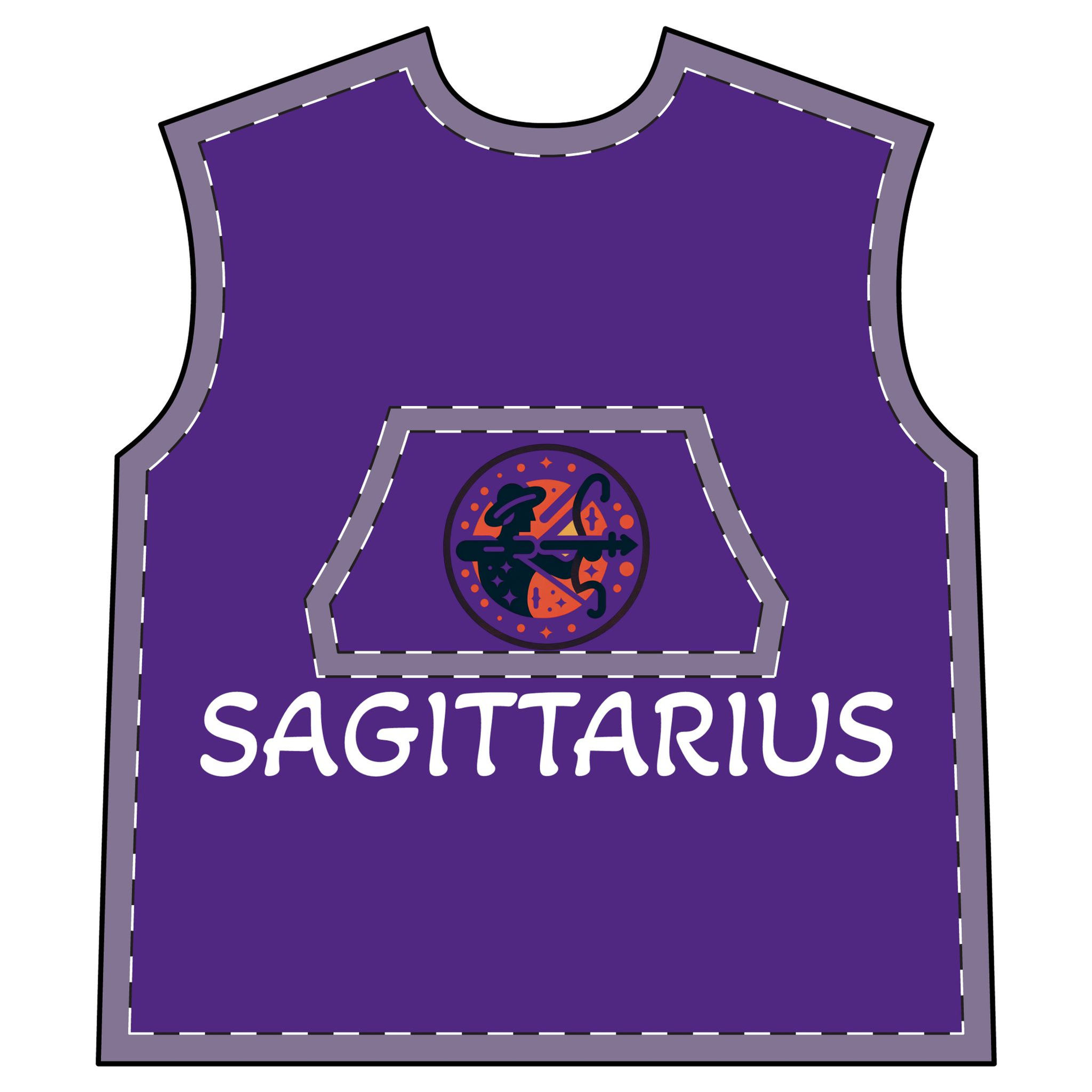 Hooded Blanket - Sagittarius Symbol Zodiac Design
