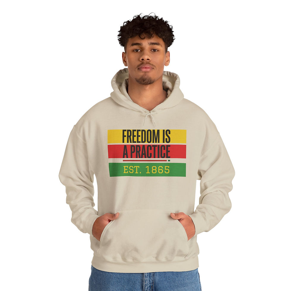 Thumbnail: Freedom Is a Practice Hoodie — EST. 1865 RBG Pride Pullover