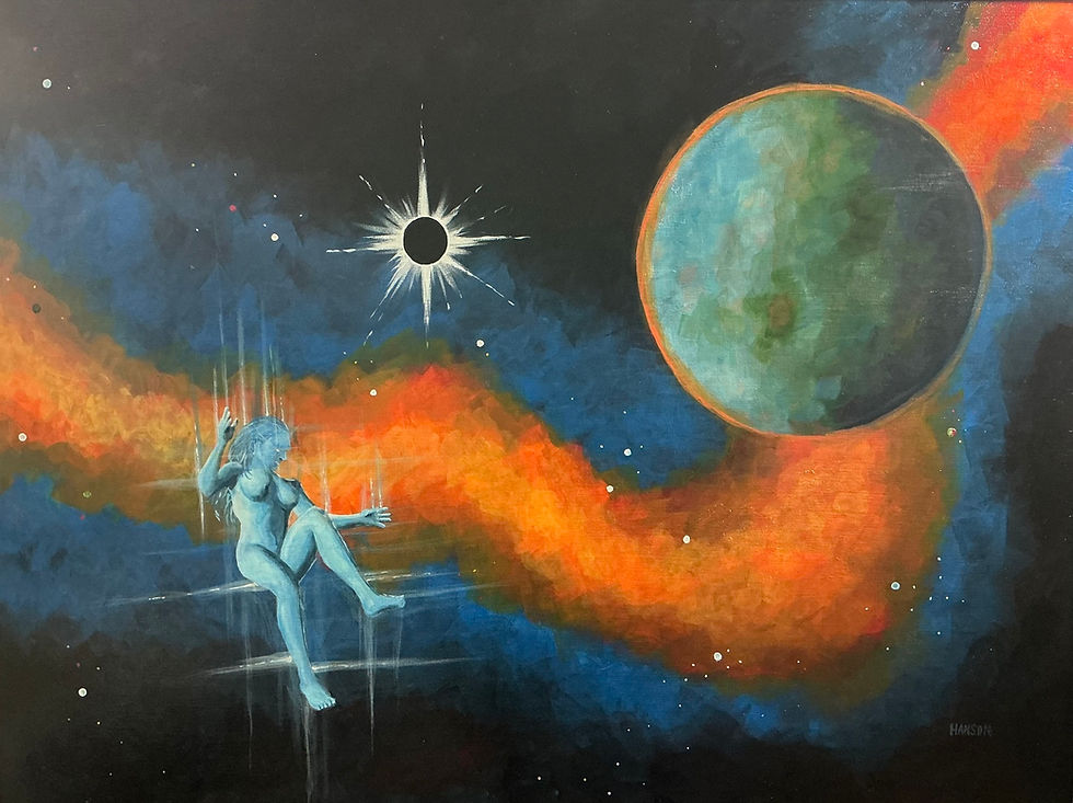 "Reincarnate," Acrylic on canvas, 30" x 40"