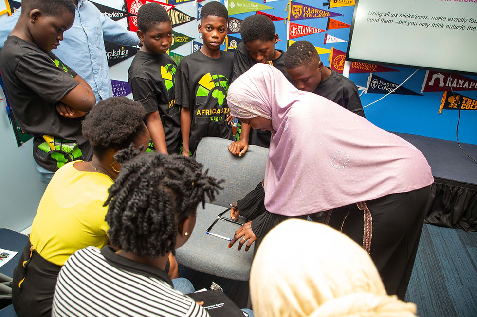 Teams focused on the STEM Challenge that they were presented during the workshop.