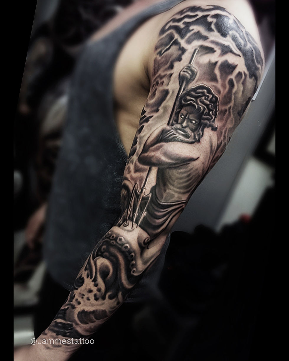 poseidon-tattoo-london-jammestattoo-nept
