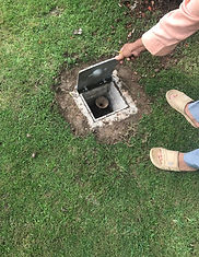 concrete casting earth pit