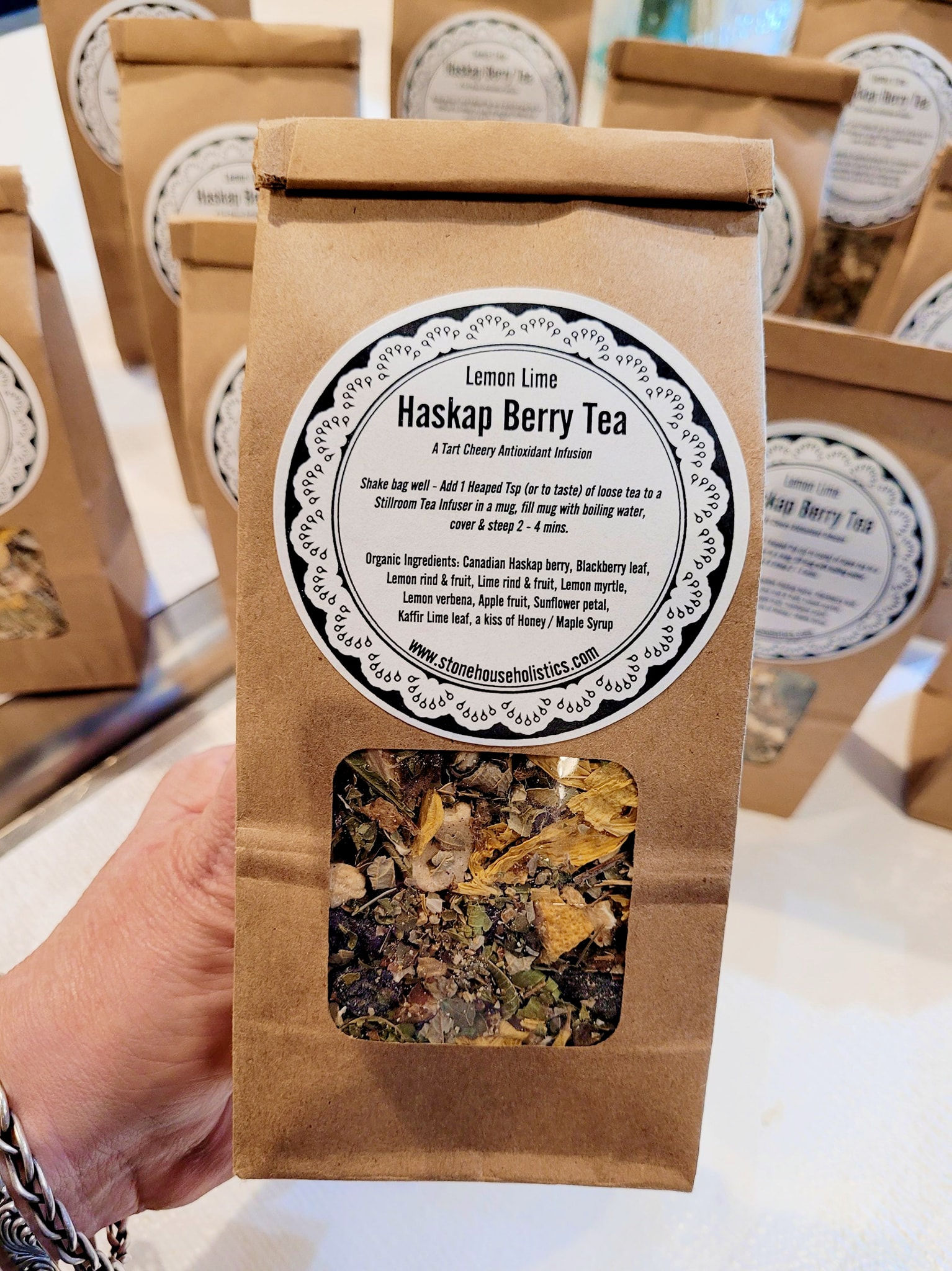 Lemon Lime Haskap Berry Tea