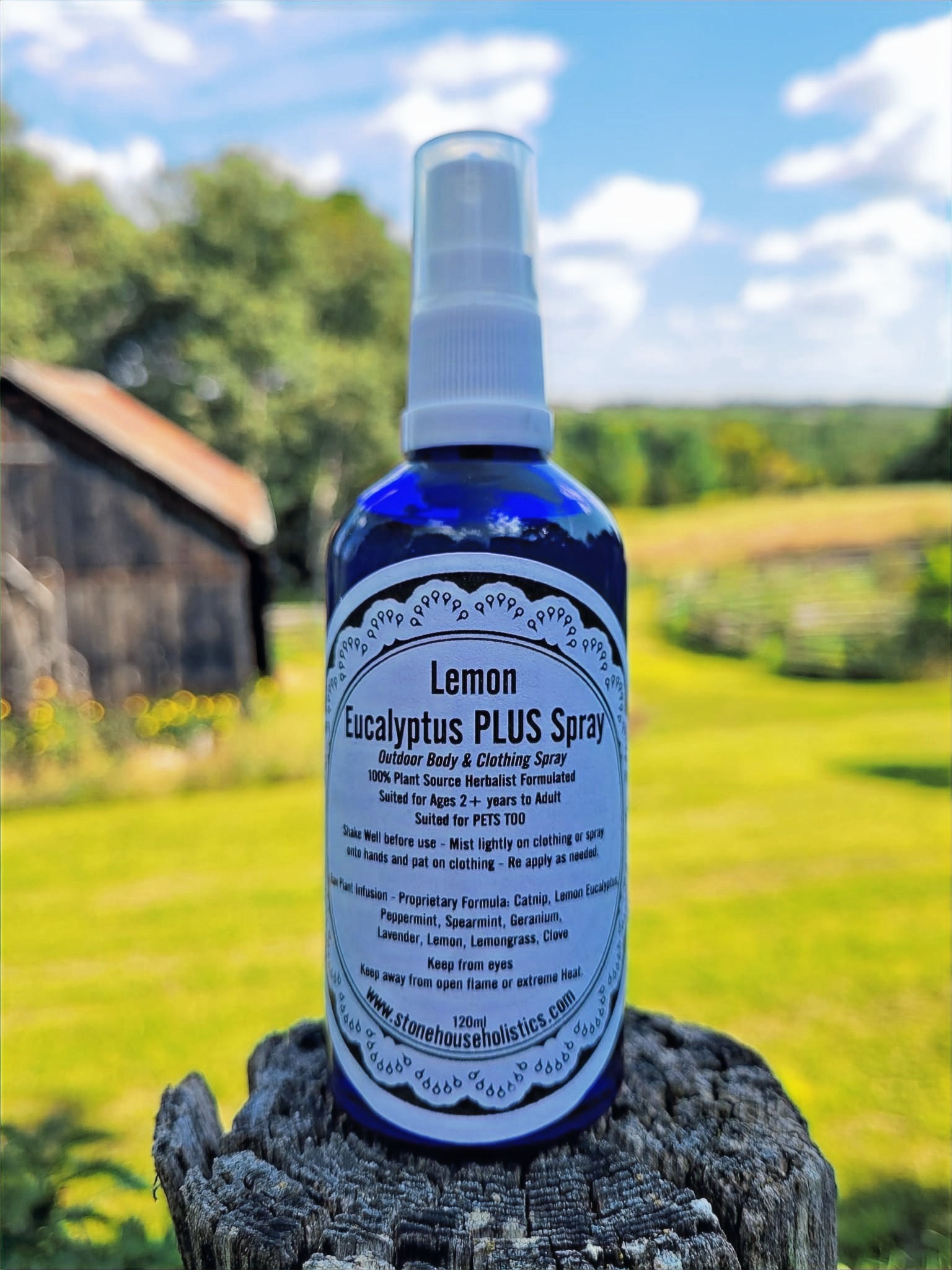 Lemon Eucalyptus OUTDOOR Spray (formerly named Natural Bug Repel)