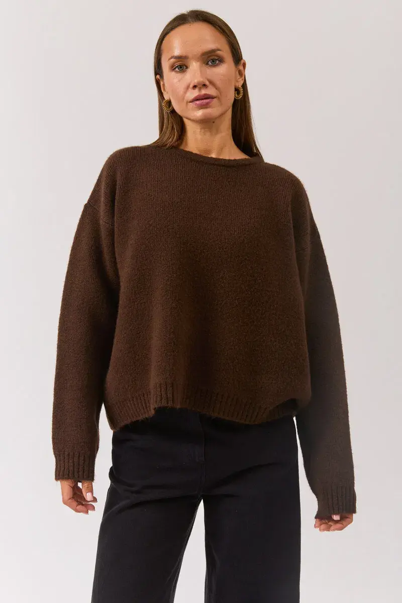 Thumbnail: Chunky Knit Sweater - White